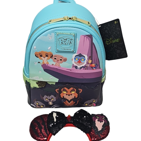 DISNEY Pop! X Loungefly The Lion King Pride Rock Mini Backpack + FREE Ears - Picture 6 of 15